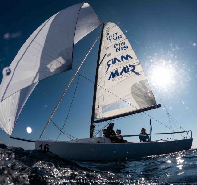 Bodrum’da rüzgara karşı